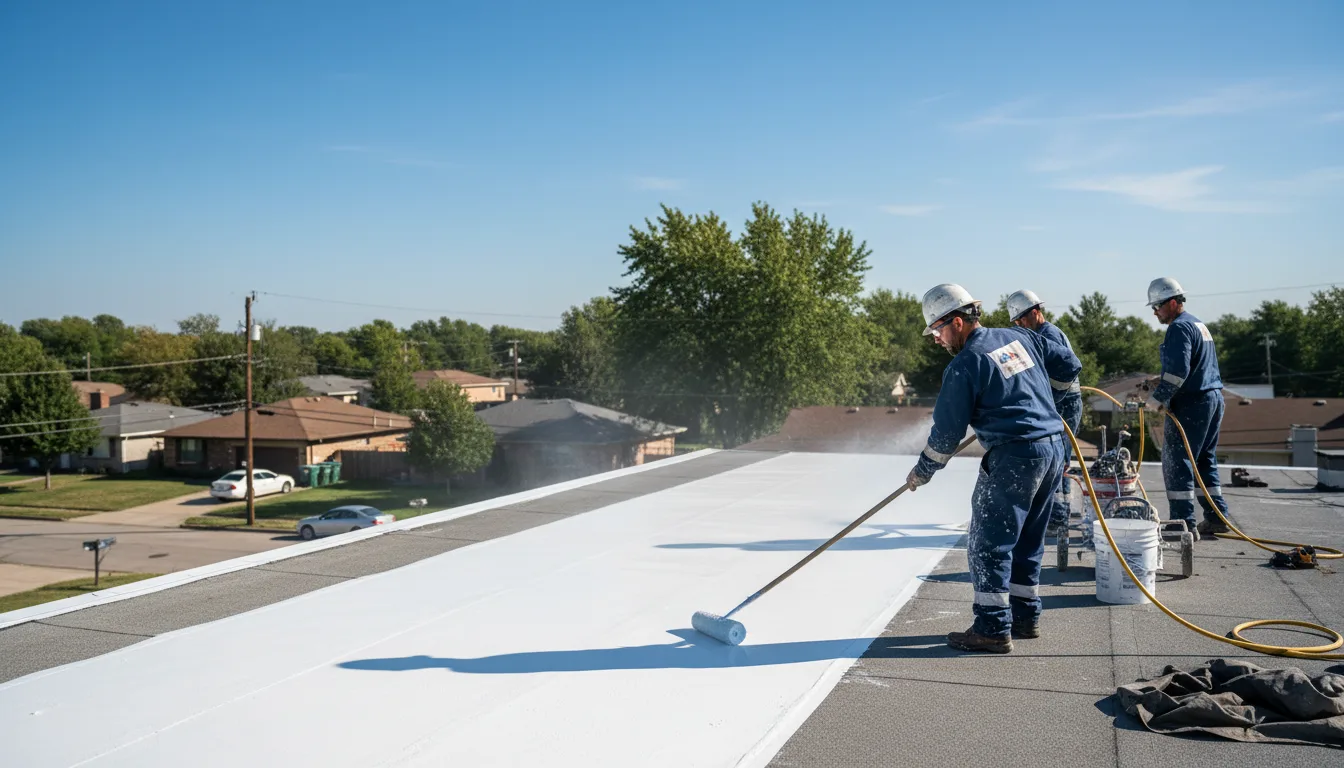 Commercial roof coating in Kintnersville, PA near me